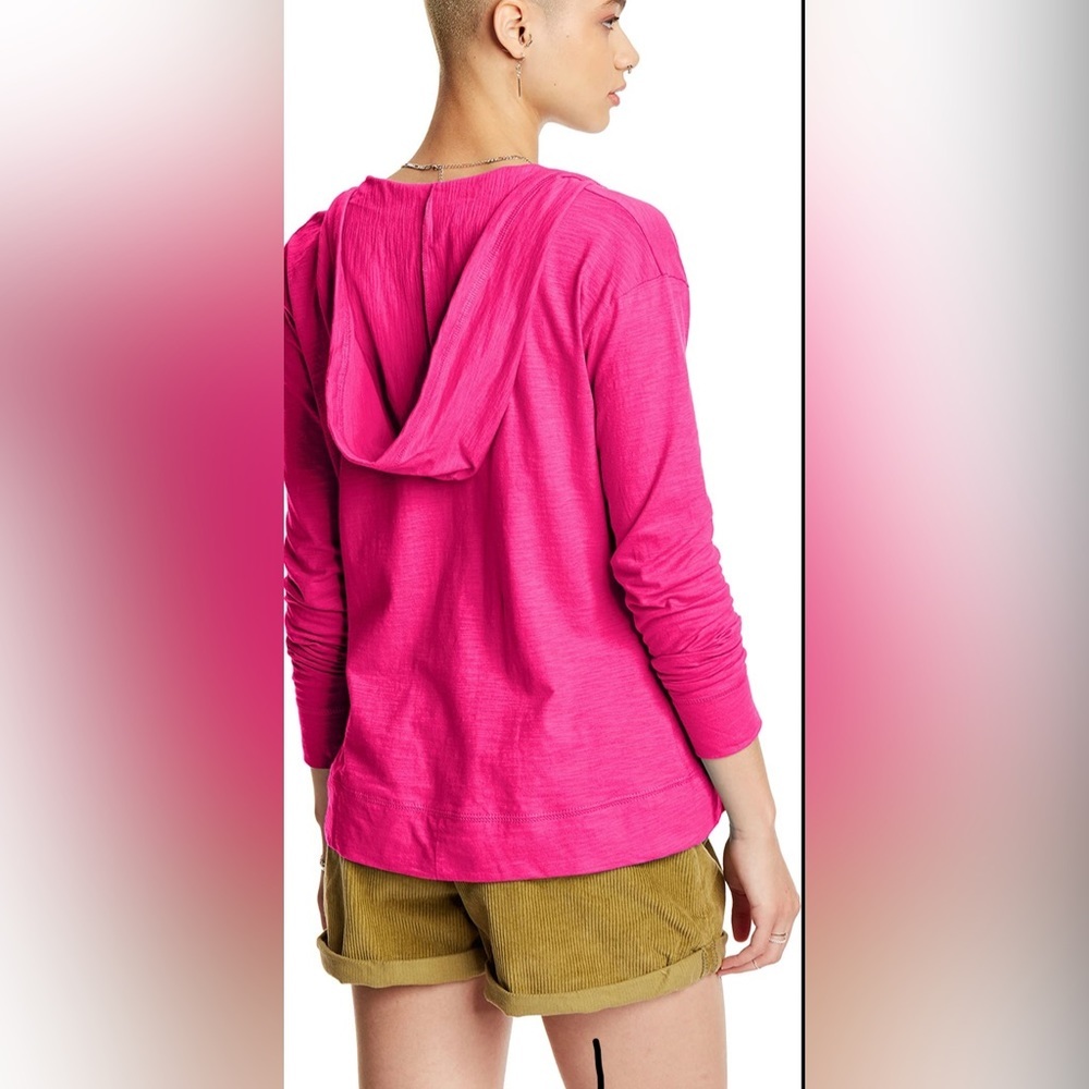 HANES woman’s zip front sweatshirt hoodie Pink Small NWOT - Picture 4 of 8